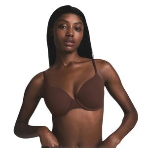 SKIMS Fits Everybody T-Shirt Bra Cocoa Brown 36B NWT